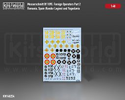 Kitsworld Kitsworld - 1:48 scale Messerschmitt Bf109E -1. -3. Foreign Operators Part 2 KW148254 Messerschmitt Bf109E -1. -3. Foreign Operators Part 2 